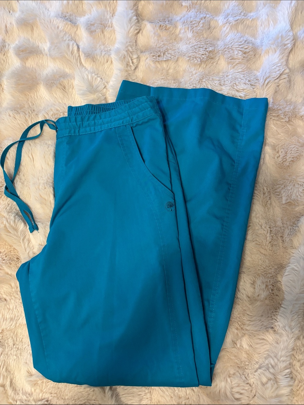Women’s Teal Drawstring Pants - Comfortable Everyday Wear scrubs MT
